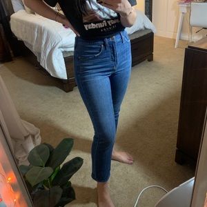 Madewell vintage crop Jean